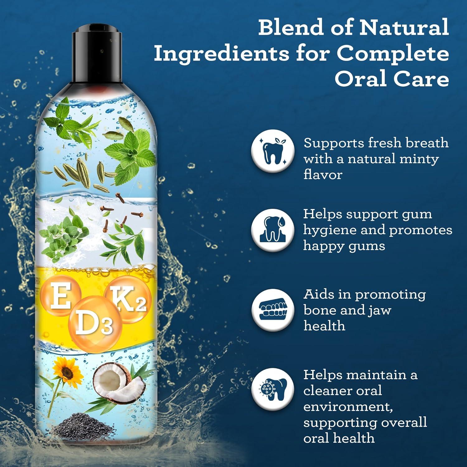 imageGuruNanda Advanced Formula Oil Pulling with Tongue Scraper Original Oil Pulling Mickey Ds Coconut and Peppermint Oil Pulling ampamp Express Whitening Strips for Fresh Breath ampamp Healthy Teeth ampamp Gums