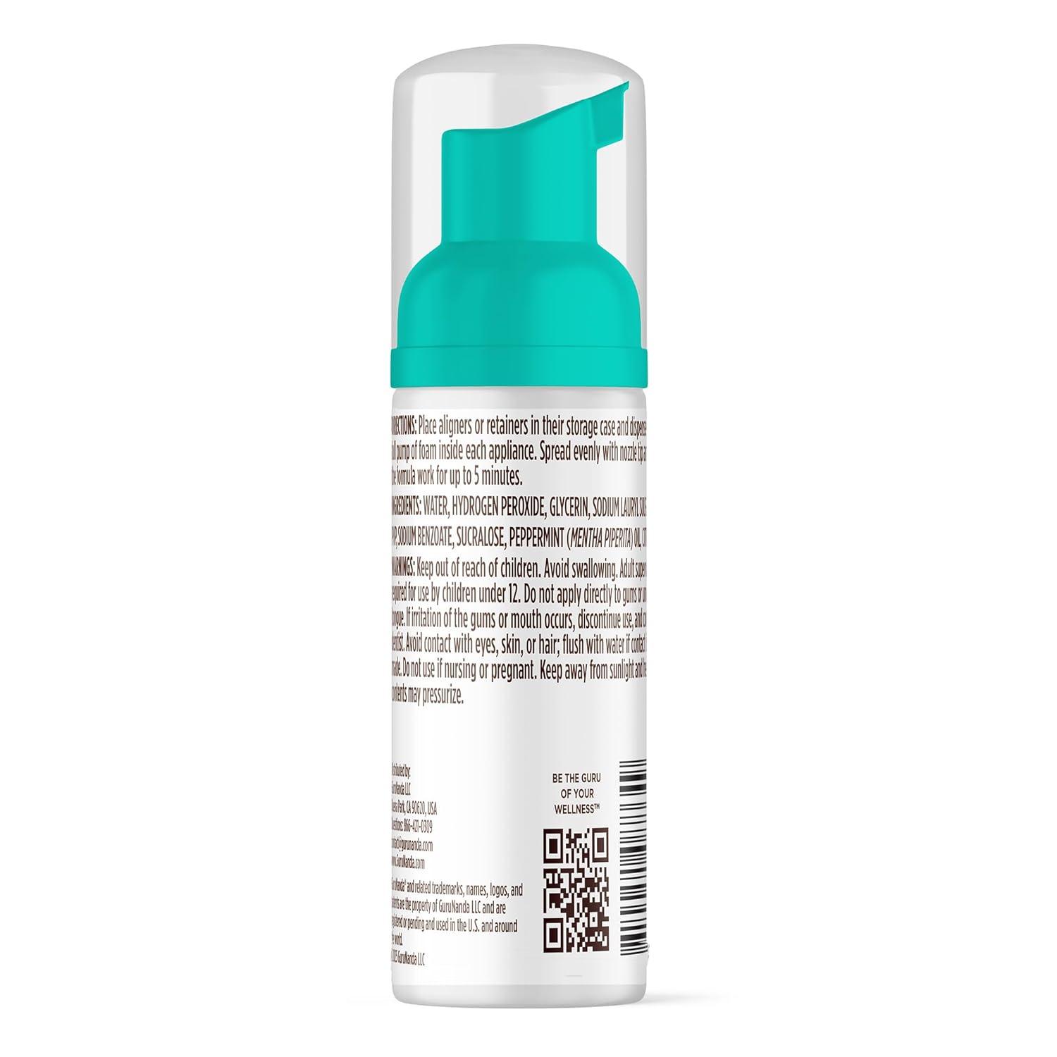 imageGuruNanda Aligner ampamp Retainer Cleaner Foam Gentle Cleaning for Aligners Retainers Veneers ampamp Mouthguard Helps Neutralize Odors Ideal for Daily Use 100 ml