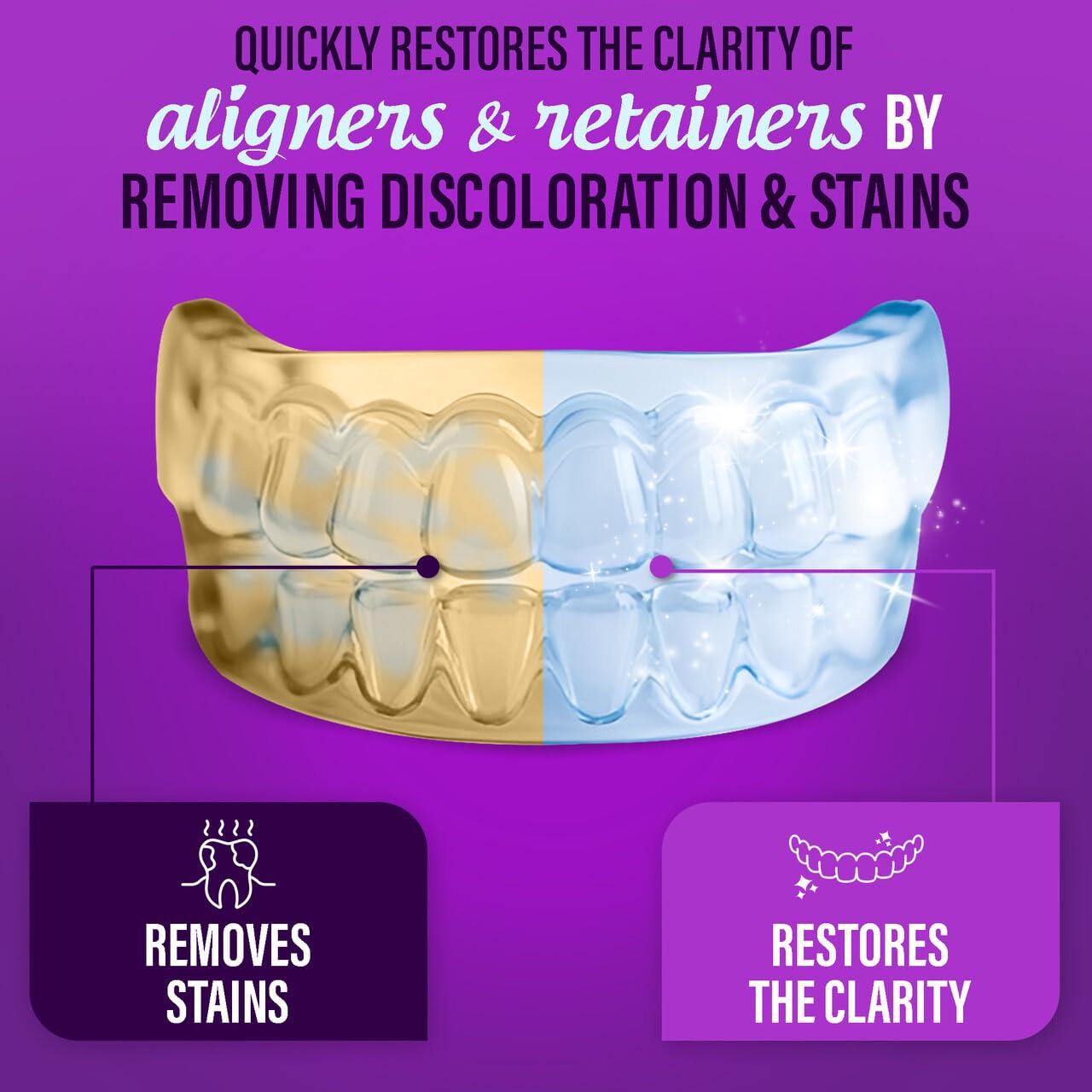 imageGuruNanda Aligner ampamp Retainer Cleaner Foam Gentle Cleaning for Aligners Retainers Veneers ampamp Mouthguard Helps Neutralize Odors Ideal for Daily Use 100 ml