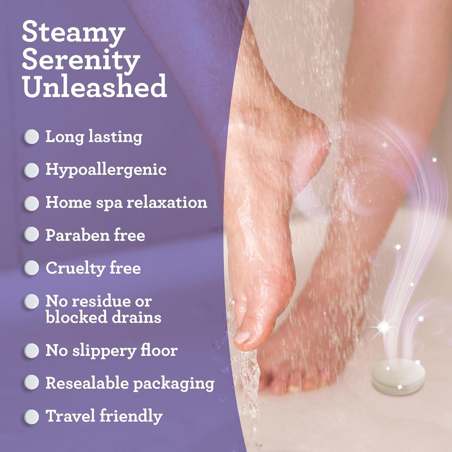 imageGuruNanda Breathe Shower Steamers for Aromatherapy 10 Pack Relaxation Gifts for Women ampamp Men with Essential Oils Stress ampamp Congestion Relief Self CareRelax Lavender