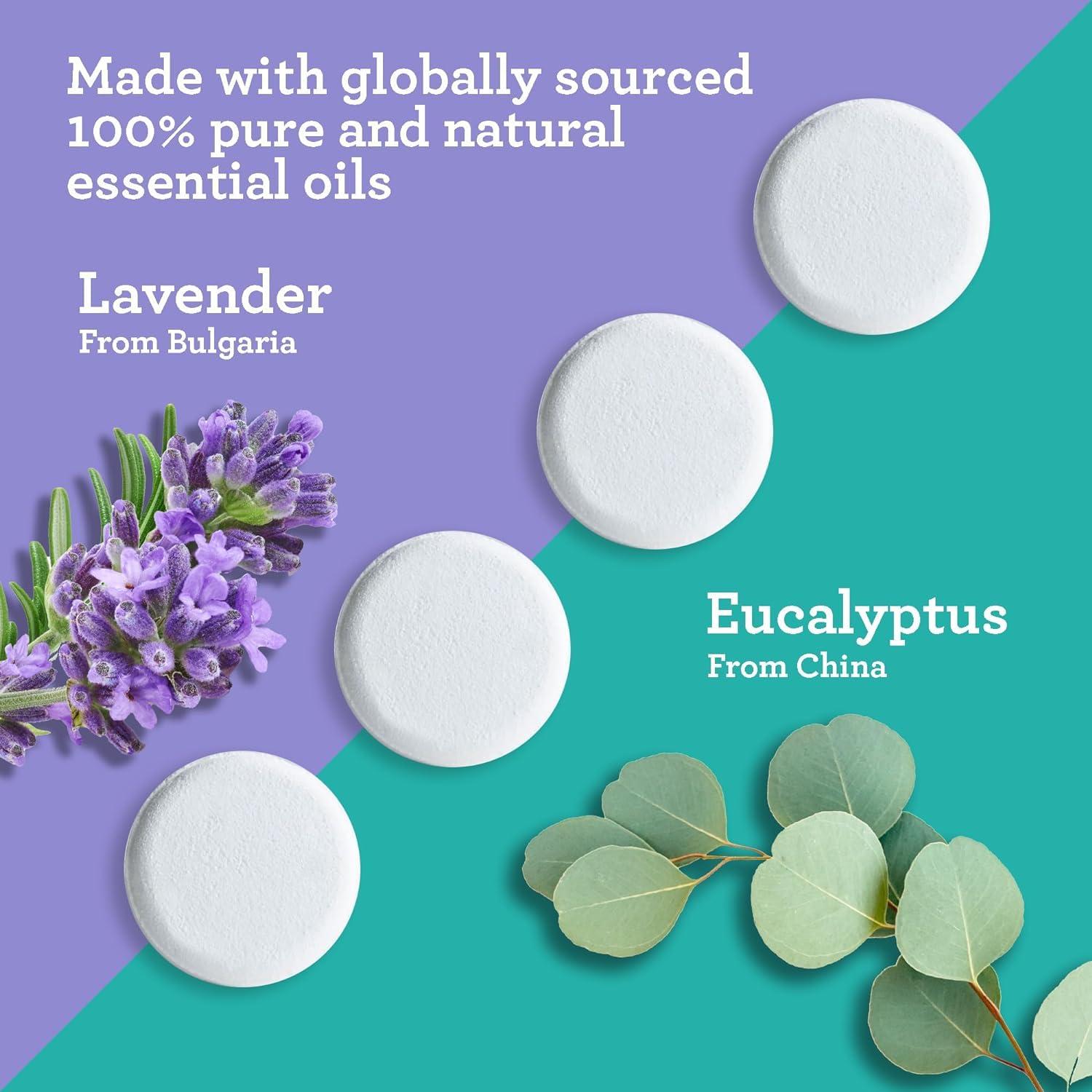 imageGuruNanda Breathe Shower Steamers for Aromatherapy 10 Pack Relaxation Gifts for Women ampamp Men with Essential Oils Stress ampamp Congestion Relief Self CareRelax Lavender