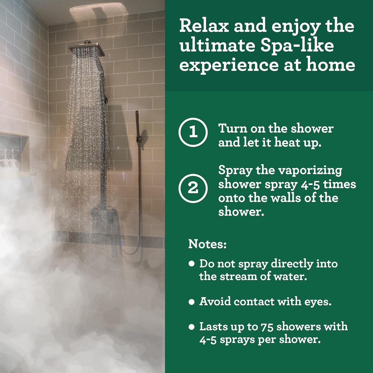 imageGuruNanda Breathe Vaporizing Shower Spray Natural Spa Mist ampamp Room Spray with Eucalyptus ampamp Basil for Congestion Aid ampamp Support Mental Clarity 2 fl ozEucalyptus