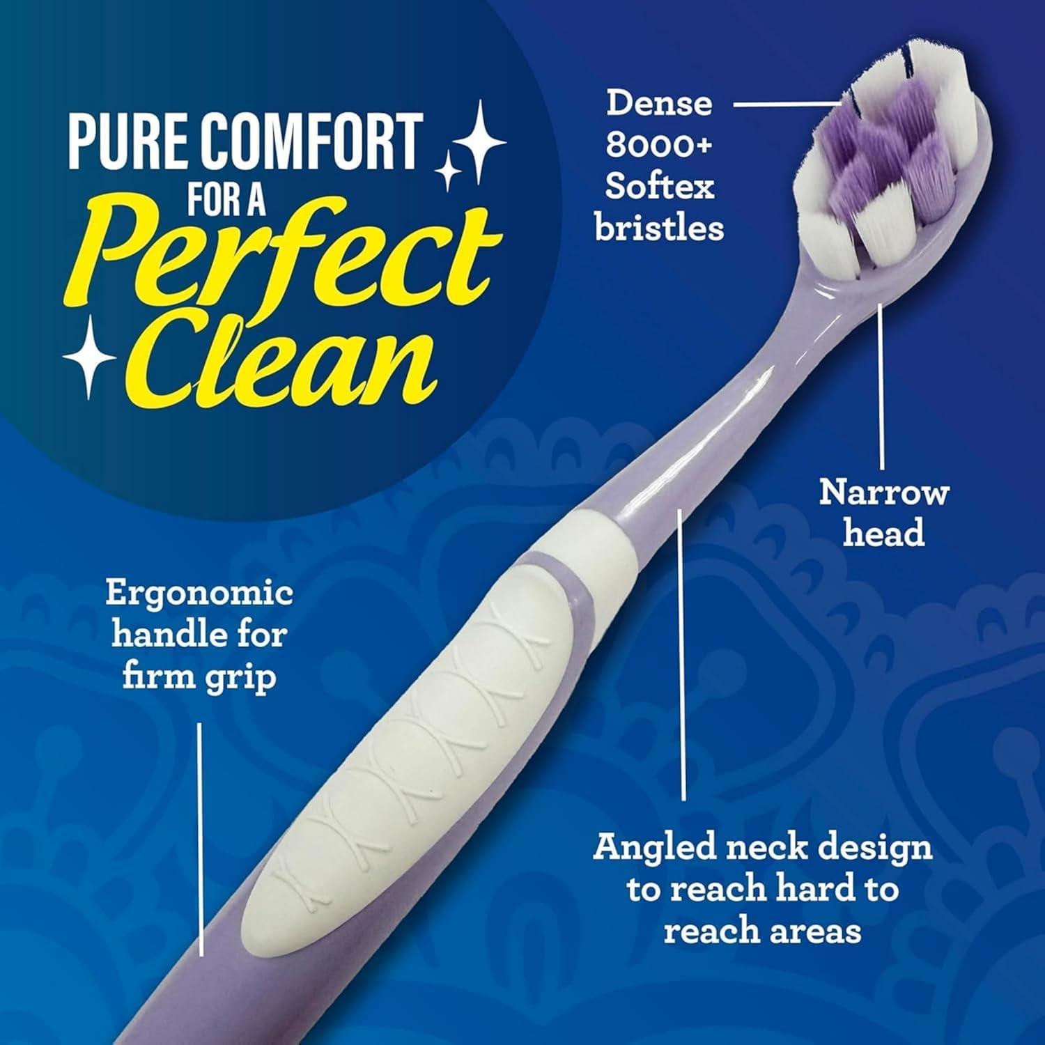 imageGuruNanda Butter On Gums Toothbrush ADA Accepted With 8000 Ultra Soft Softex Bristles for Sensitive ampamp Receding Gums Perfect for Whiter Teeth 6 CtMulticolor