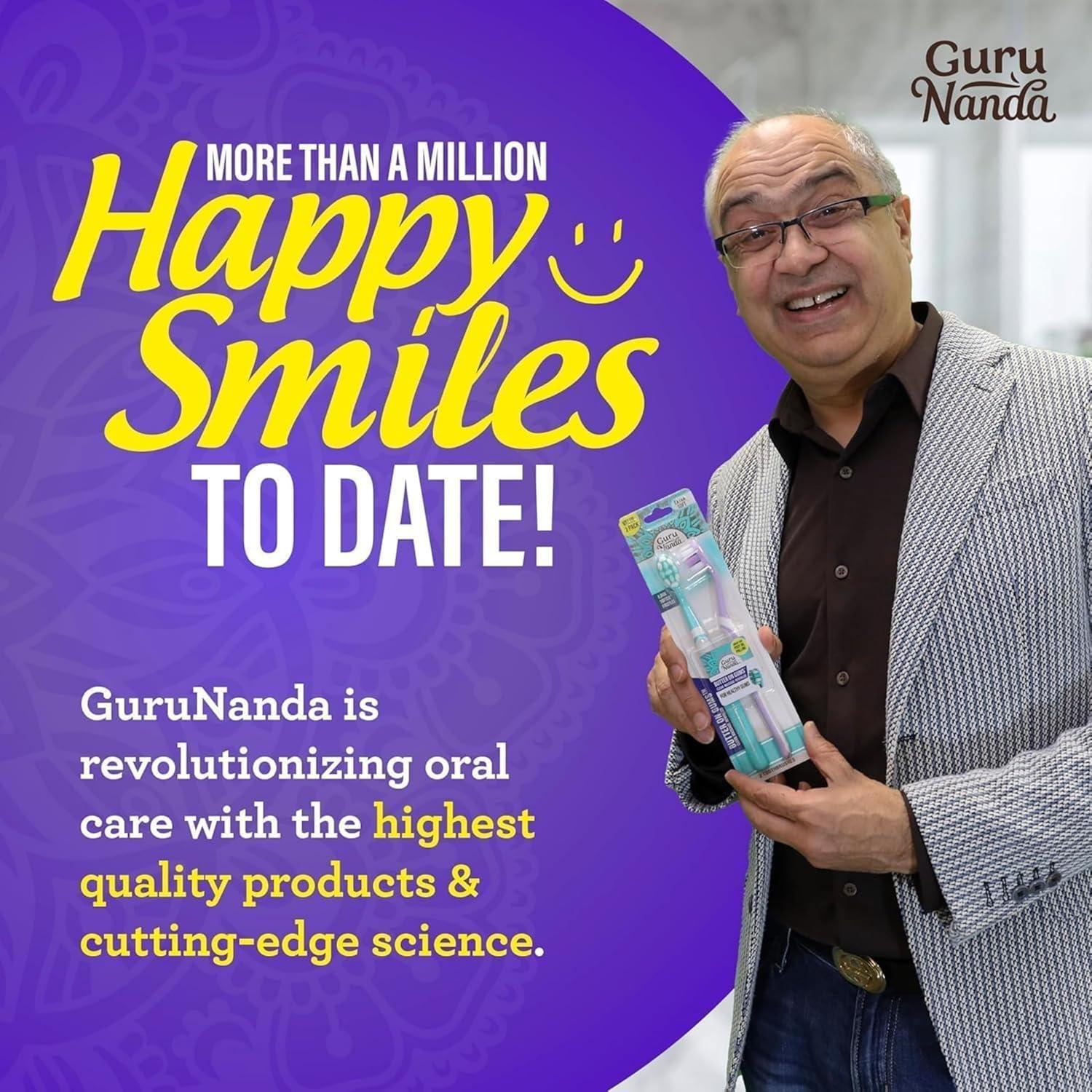 imageGuruNanda Butter On Gums Toothbrush ADA Accepted With 8000 Ultra Soft Softex Bristles for Sensitive ampamp Receding Gums Perfect for Whiter Teeth 6 CtMulticolor
