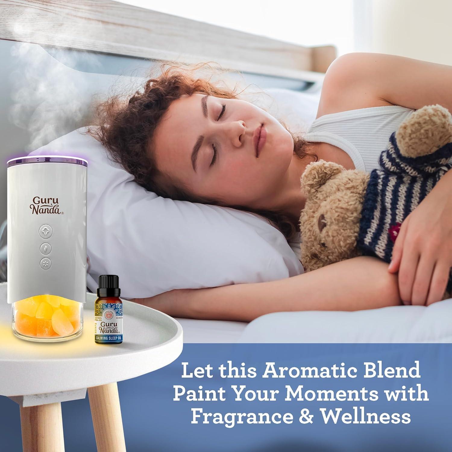 imageGuruNanda Calming Sleep Essential Oil Blend of 100 Natural ampamp Pure Essential Oils Aids Relaxation and a Feeling of Calmness 05 Fl Oz
