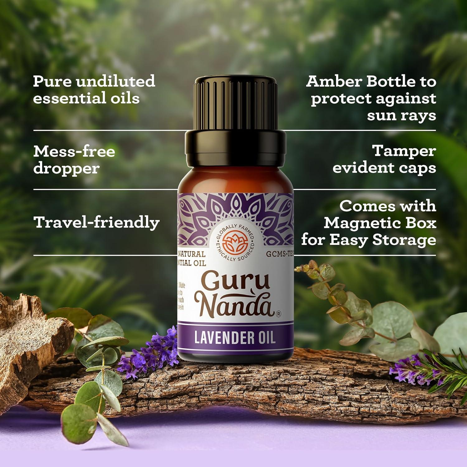 imageGuruNanda Essential Oil Blends Set of 6 Natural Essential Oil Set Aromatherapy Oil Blends for Diffusers Breathe Easy Tranquility Harmony Calming Sleep Relaxation ampamp ThriveSingles EO 6 Pack
