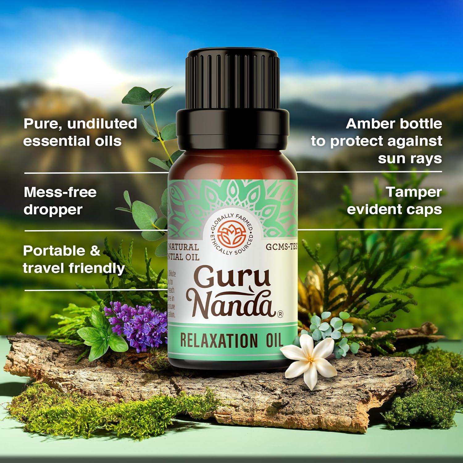 imageGuruNanda Essential Oil Blends Set of 6 Natural Essential Oil Set Aromatherapy Oil Blends for Diffusers Breathe Easy Tranquility Harmony Calming Sleep Relaxation ampamp ThriveBlends EO 6 Pack