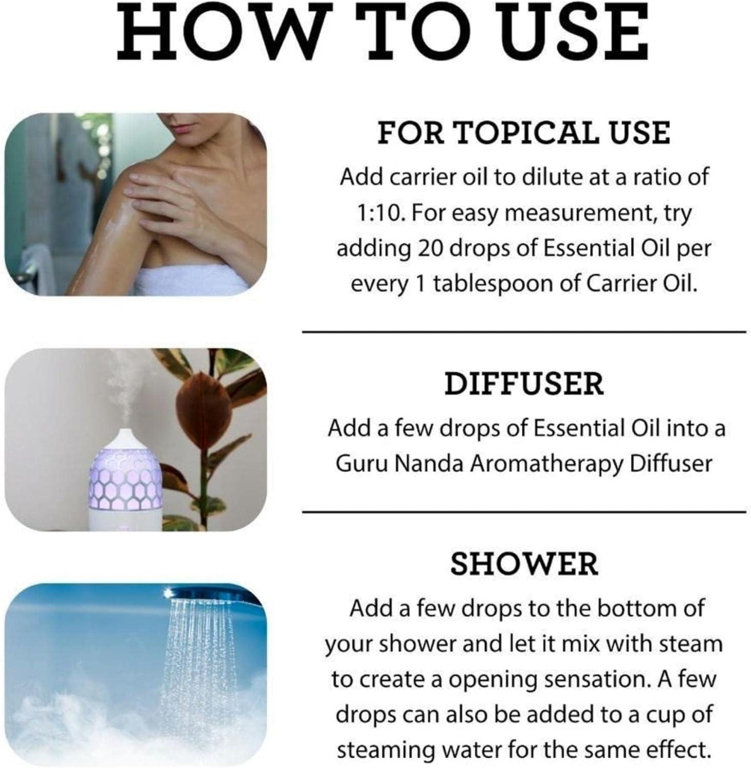 imageGuruNanda Essential Oil Blends Set of 6 Natural Essential Oil Set Aromatherapy Oil Blends for Diffusers Breathe Easy Tranquility Harmony Calming Sleep Relaxation ampamp ThriveSleep EO 3 Pack