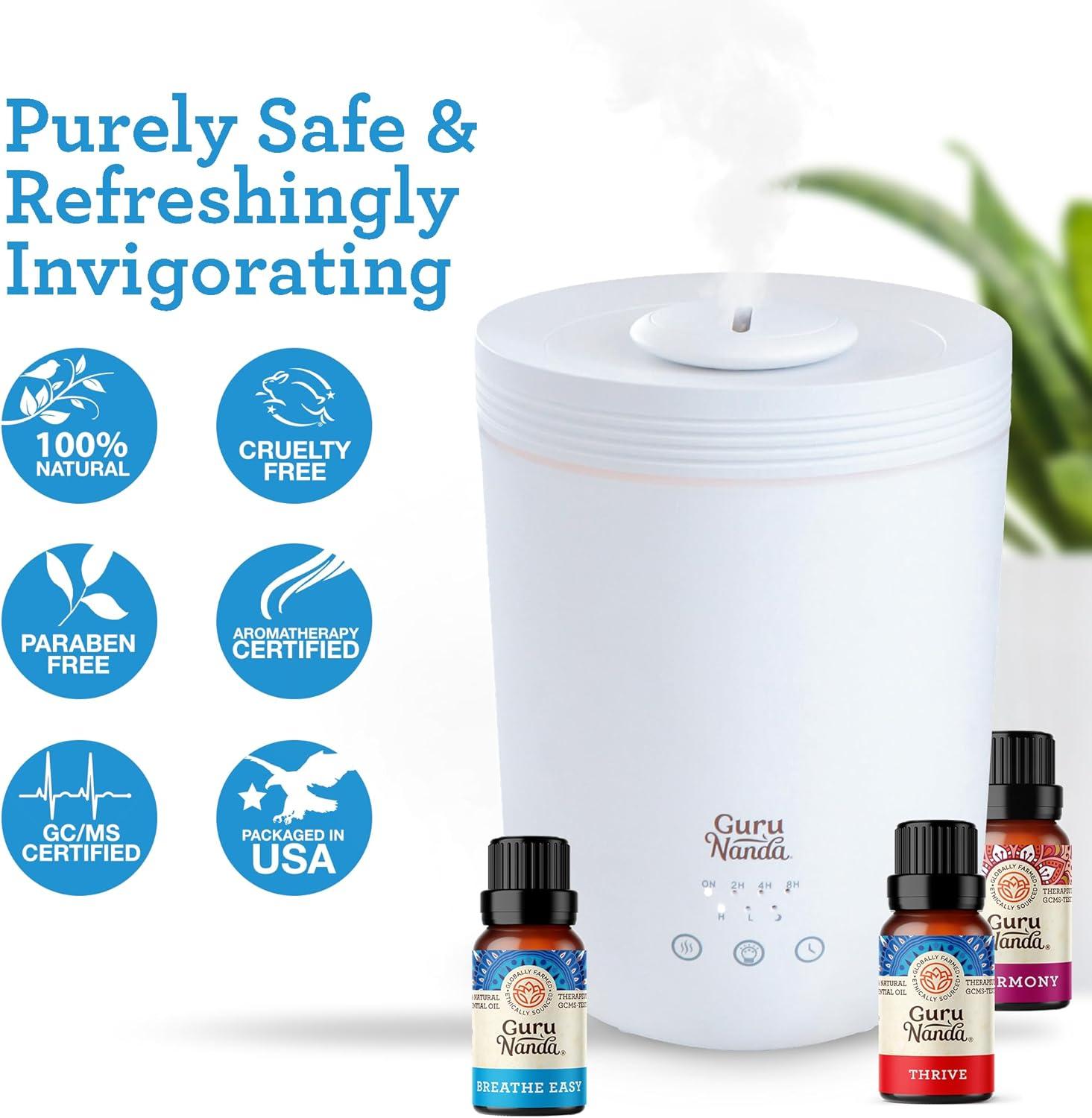 imageGuruNanda Essential Oils Set for Diffusers Set of 6 Single Essential Oils and Set of 6 Essential Oil Blends