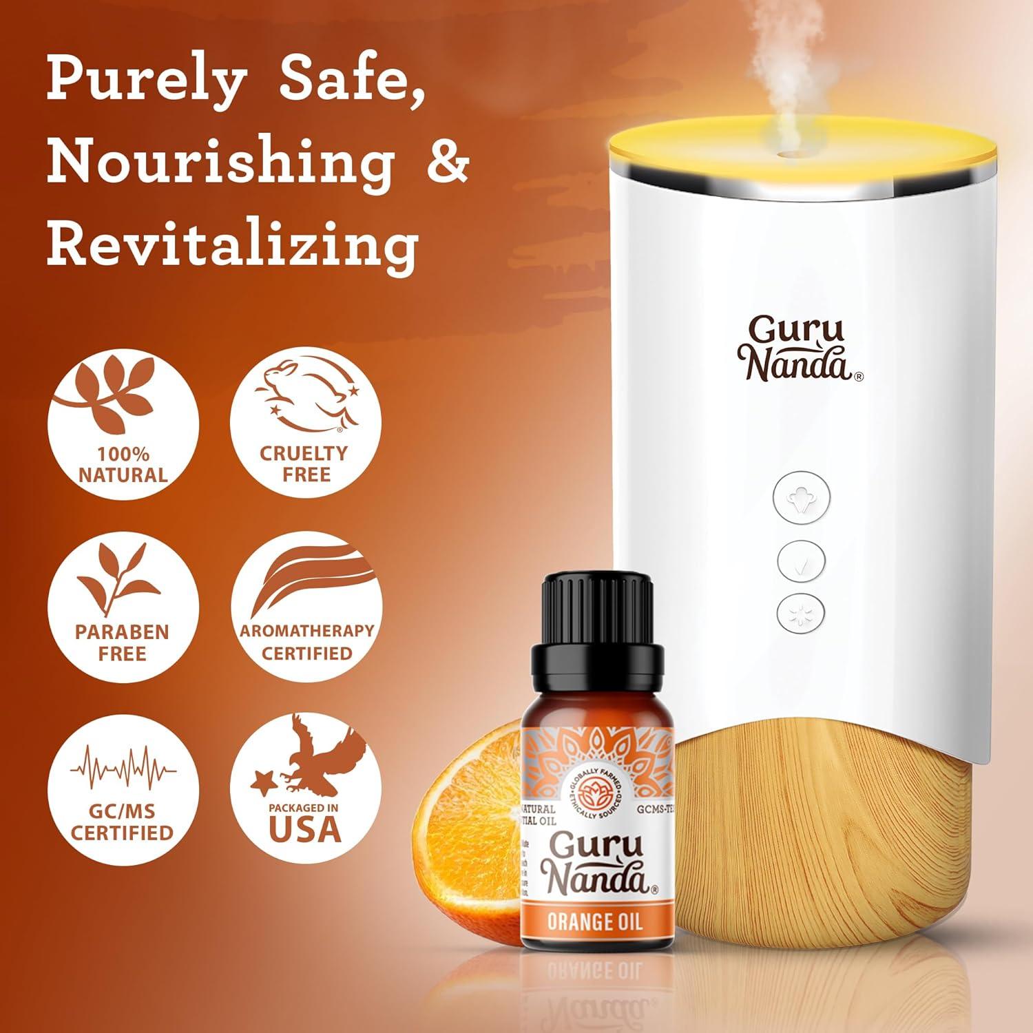 imageGuruNanda Frankincense Essential Oil 100 Pure Natural and Undiluted Diffuser Oil for Aromatherapy Massages ampamp DIY Recipies Promotes Comfort ampamp Supports Radiantlooking Skin 05 fl OzOrange
