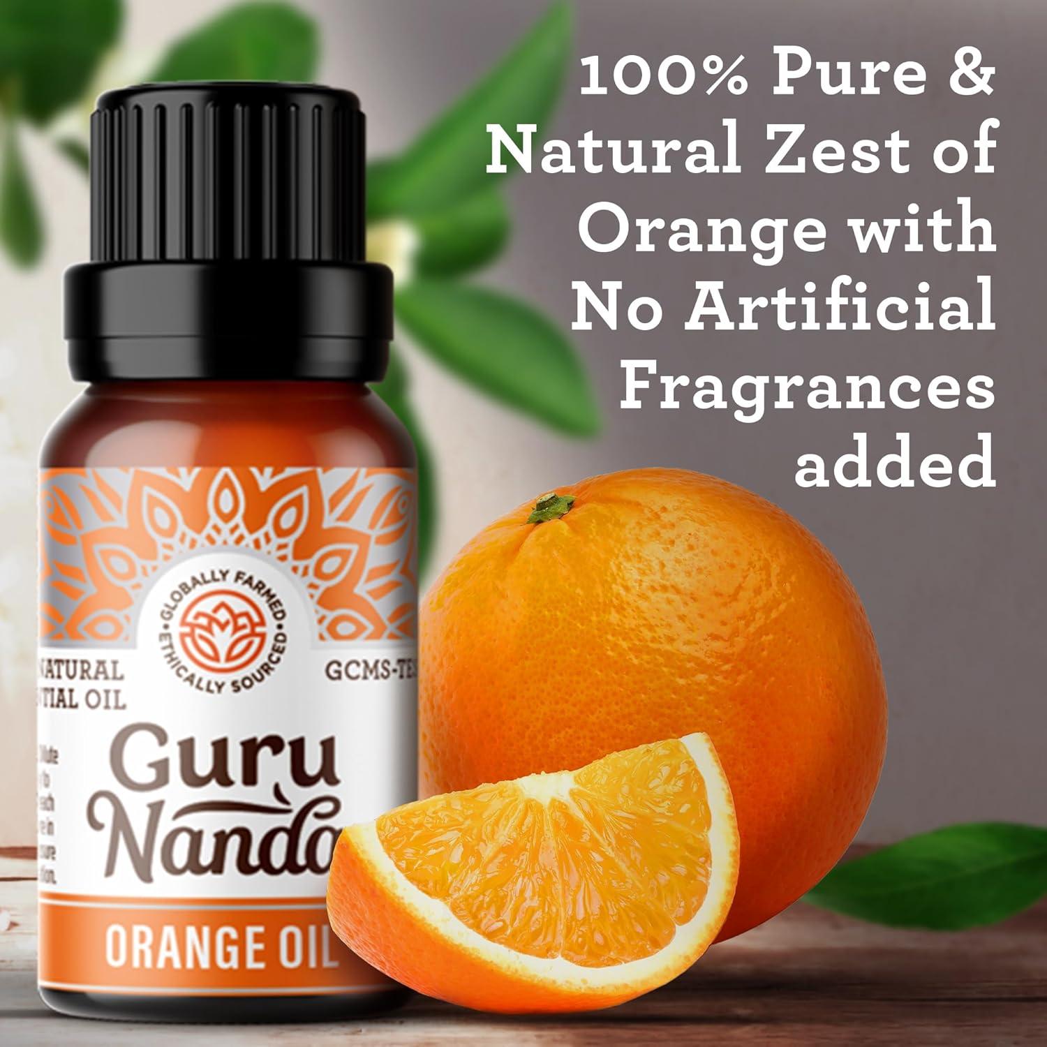 imageGuruNanda Frankincense Essential Oil 100 Pure Natural and Undiluted Diffuser Oil for Aromatherapy Massages ampamp DIY Recipies Promotes Comfort ampamp Supports Radiantlooking Skin 05 fl OzOrange