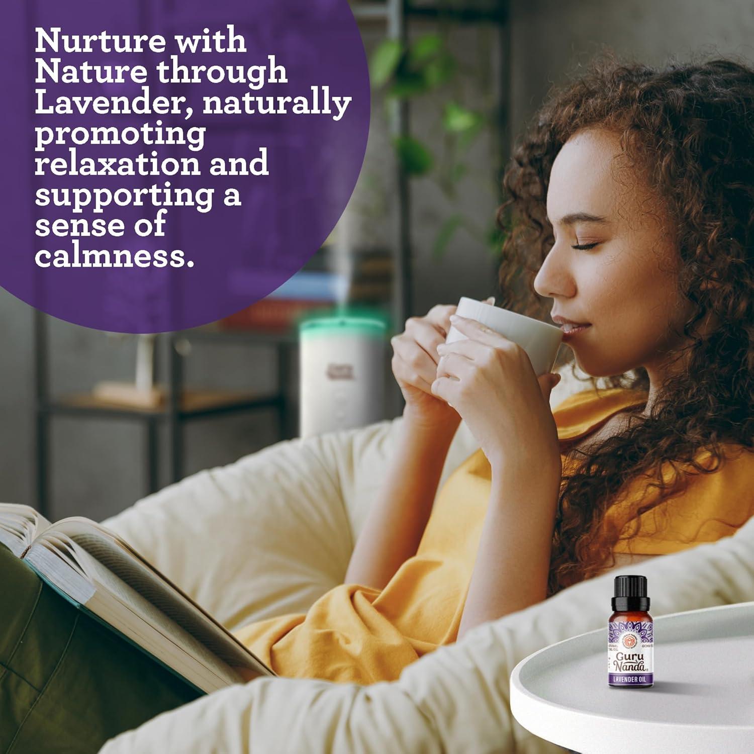 imageGuruNanda Frankincense Essential Oil 100 Pure Natural and Undiluted Diffuser Oil for Aromatherapy Massages ampamp DIY Recipies Promotes Comfort ampamp Supports Radiantlooking Skin 05 fl OzLavender