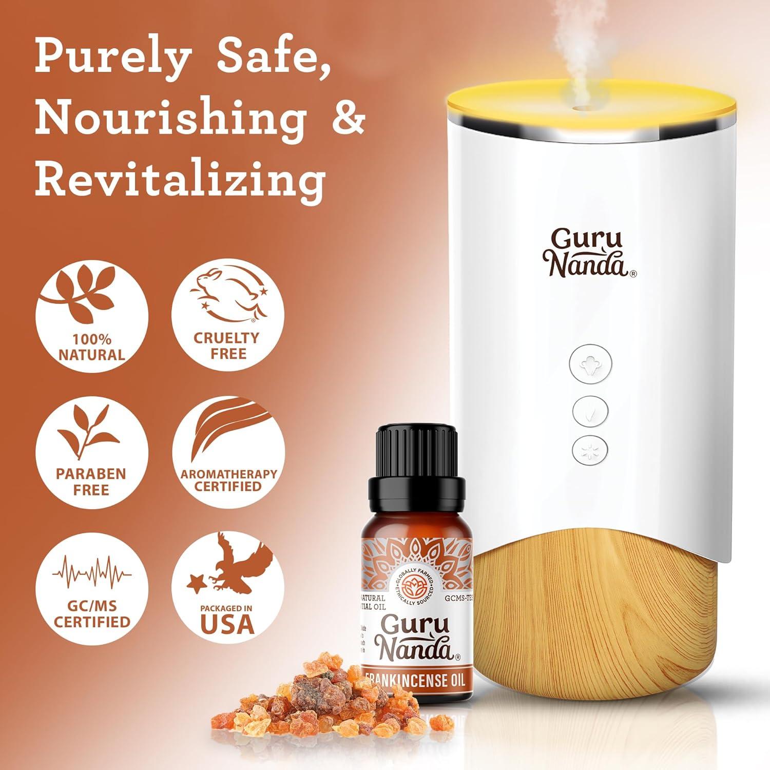imageGuruNanda Frankincense Essential Oil 100 Pure Natural and Undiluted Diffuser Oil for Aromatherapy Massages ampamp DIY Recipies Promotes Comfort ampamp Supports Radiantlooking Skin 05 fl OzFrankincense