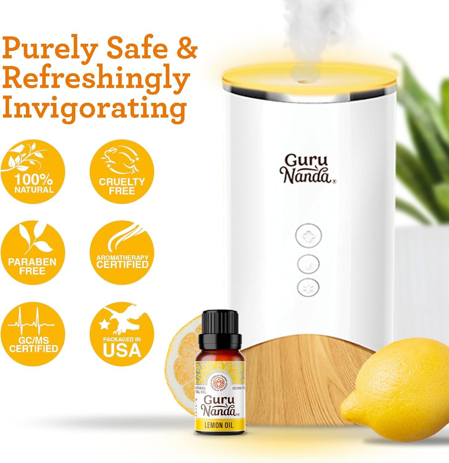 imageGuruNanda Frankincense Essential Oil 100 Pure Natural and Undiluted Diffuser Oil for Aromatherapy Massages ampamp DIY Recipies Promotes Comfort ampamp Supports Radiantlooking Skin 05 fl OzLemon