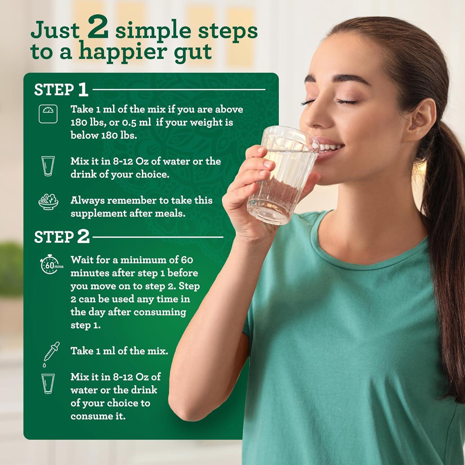 imageGuruNanda Gutcleanse 2Step Kit Dietary Supplement to Help with Digestion Blend of Fulvic Acid Wormwood Clove ampamp Neem Extract 2x1 FlOz