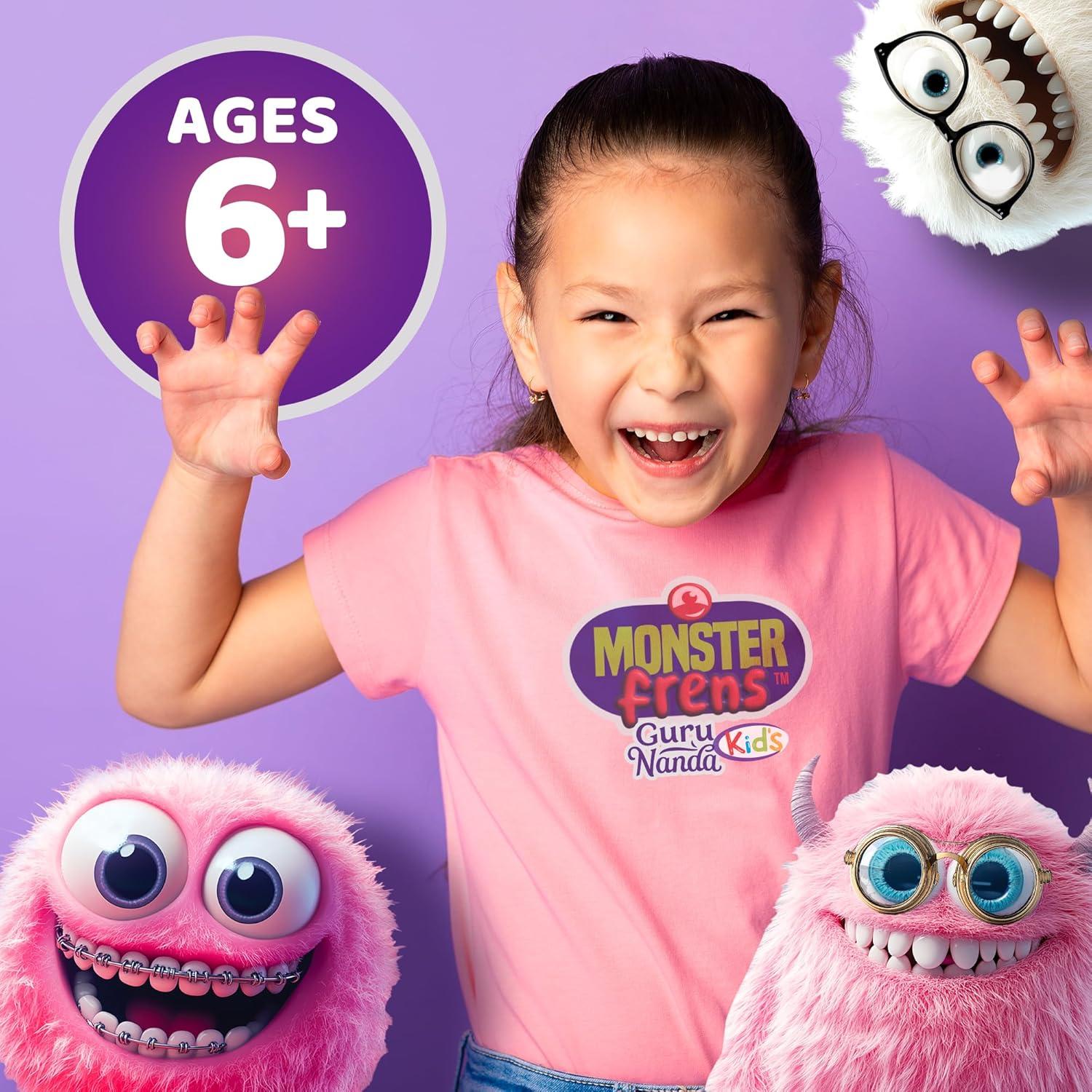 imageGuruNanda Kids Water Dental Flosser 4 Flossing Modes 4 Nozzles 2Min Smart Timer Ages 6 Monster Frens Theme Portable Oral Care for Kids
