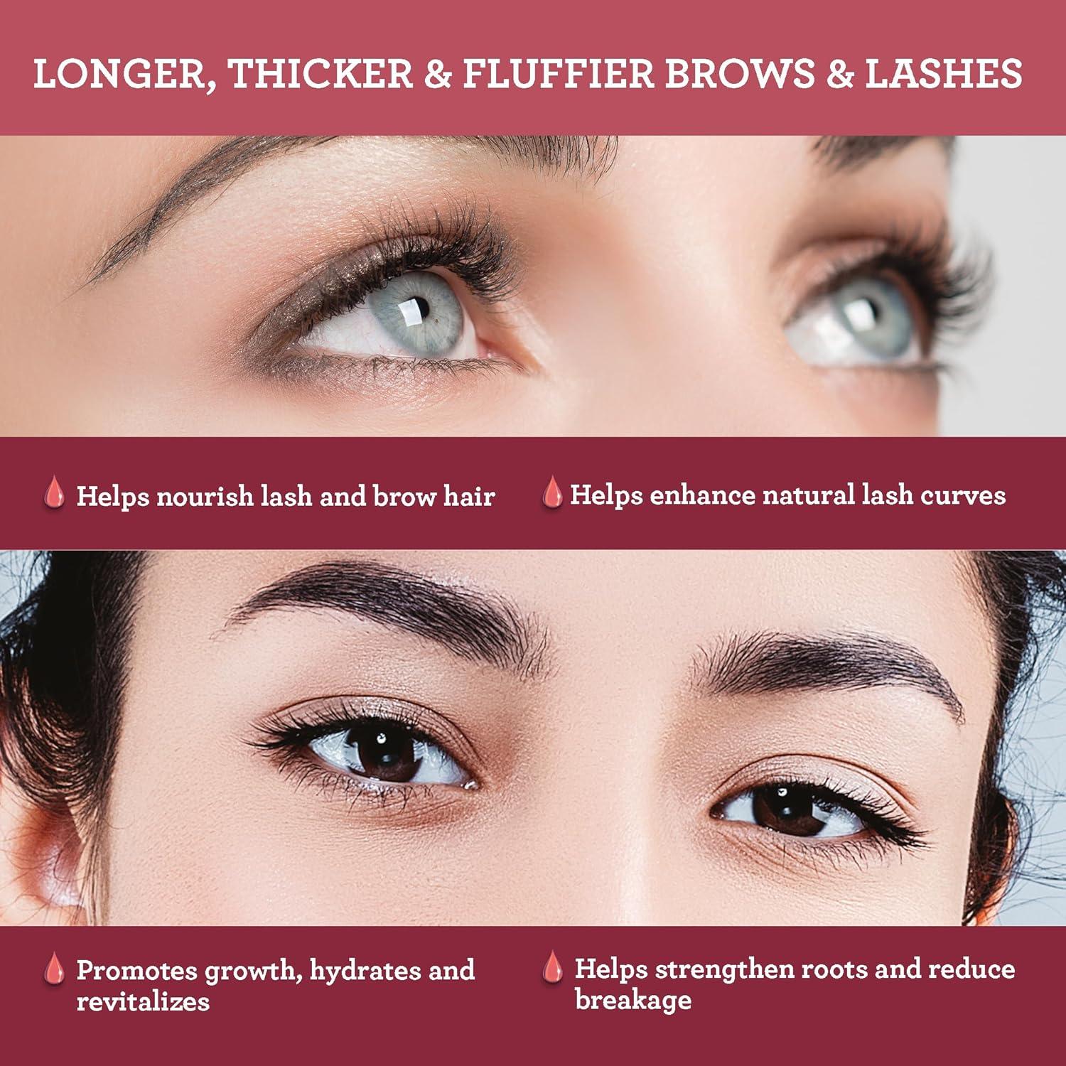 imageGuruNanda Natural Castor Oil Eyelash Enhance Serum with Rosemary Oil Brush Applicator ampamp 5 Pipettes Helps Natural Hair Growth for Eyebrows ampamp Beards 2 Fl Oz