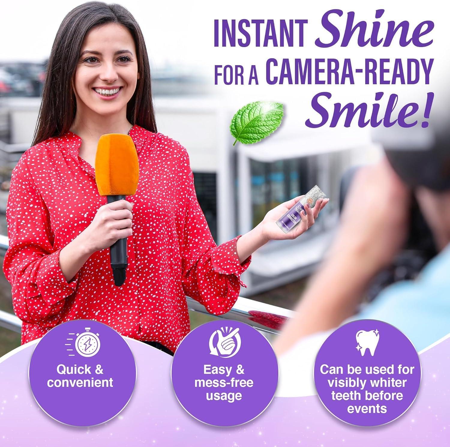 imageGuruNanda Purple Color Corrector Serum FluorideFree ampamp Gentle Instant Teeth Whitening with Essential Oils Up to 50 Uses 2 Pack