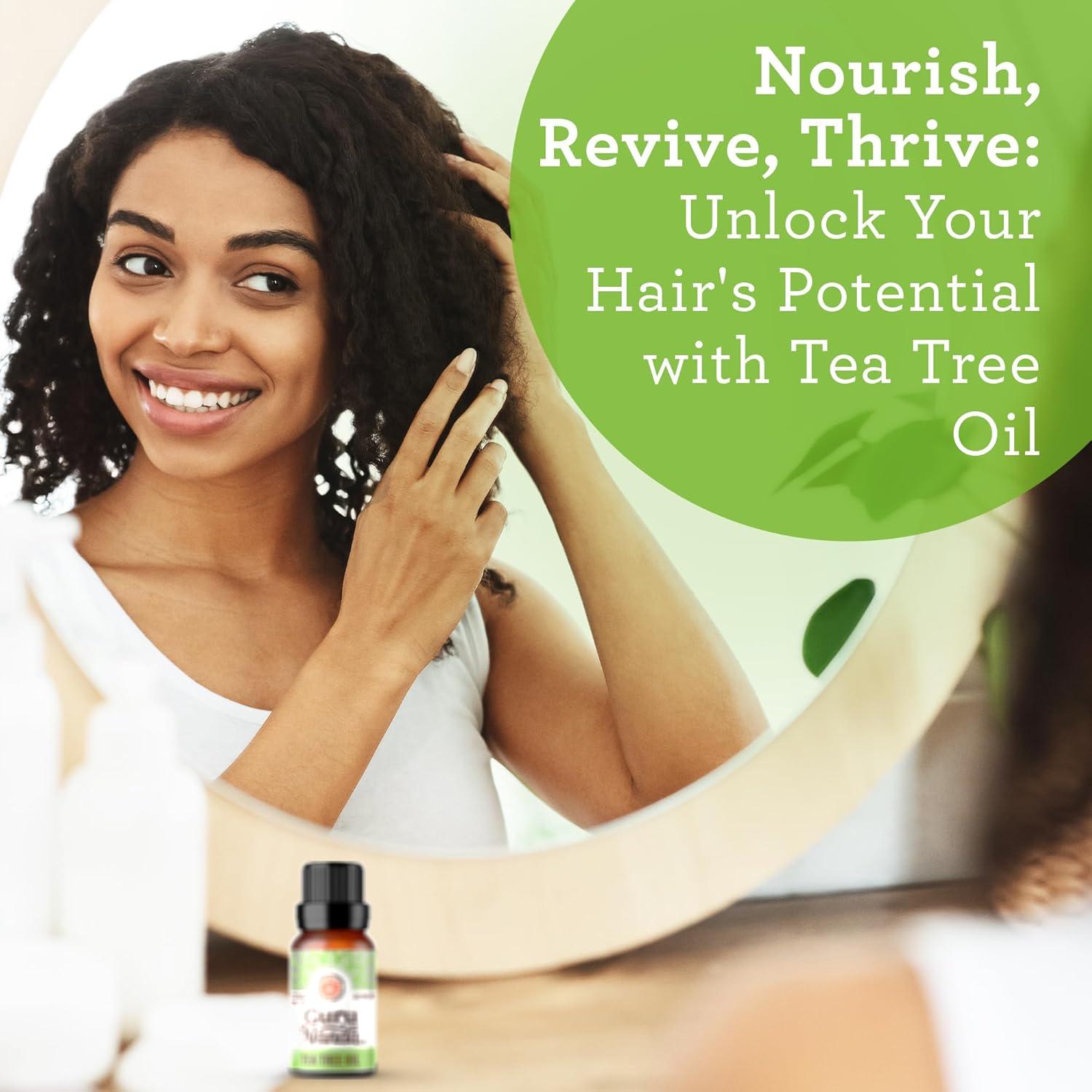 imageGuruNanda Tea Tree Essential Oil 05 Fl Oz 100 Pure Natural and Undiluted Essential Oil for Diffusers Perfect for Aromatherapy Massages ampamp DIY Recipes Helps in Skin and Hair CareTea Tree