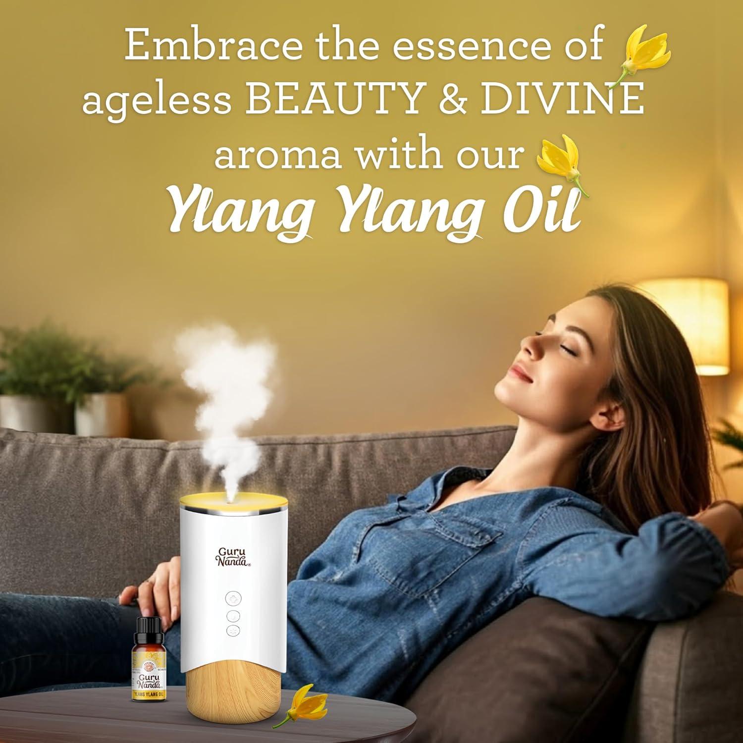 imageGuruNanda Tea Tree Essential Oil 05 Fl Oz 100 Pure Natural and Undiluted Essential Oil for Diffusers Perfect for Aromatherapy Massages ampamp DIY Recipes Helps in Skin and Hair CareYlang Ylang