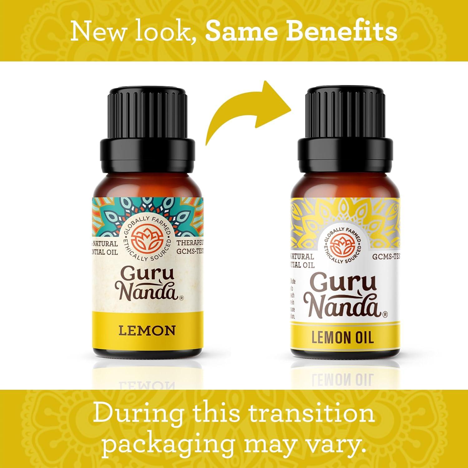 imageGuruNanda Tea Tree Essential Oil 05 Fl Oz 100 Pure Natural and Undiluted Essential Oil for Diffusers Perfect for Aromatherapy Massages ampamp DIY Recipes Helps in Skin and Hair CareLemon