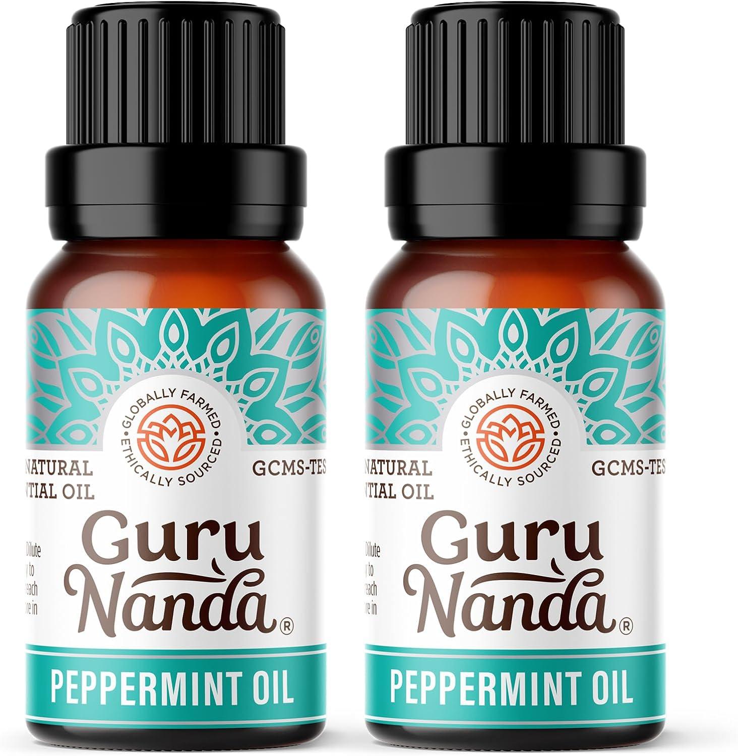 imageGuruNanda Tea Tree Essential Oil 05 Fl Oz 100 Pure Natural and Undiluted Essential Oil for Diffusers Perfect for Aromatherapy Massages ampamp DIY Recipes Helps in Skin and Hair CarePeppermint