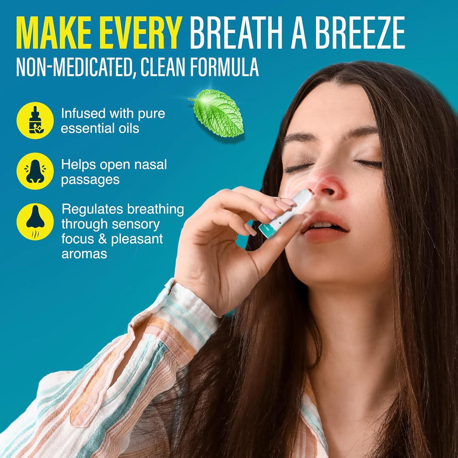 imageGuruNanda Vapor Inhaler Nasal Stick with Essential Oils for Soothing Relief Helps Clear Nasal Passages ampamp Ease Stuffiness NonMedicated 1 Count