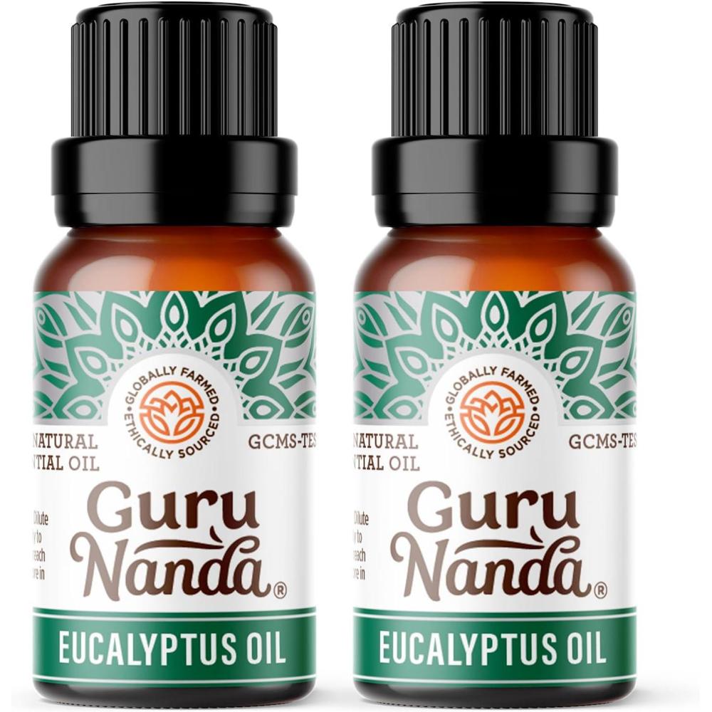 imageGuruNanda Eucalyptus Essential Oil 100 Pure Natural and Undiluted Aromatherapy Oil for Diffusers  Enhances Your Breathing Space  Perfect for Massages 2X05 Fl OzEucalyptus