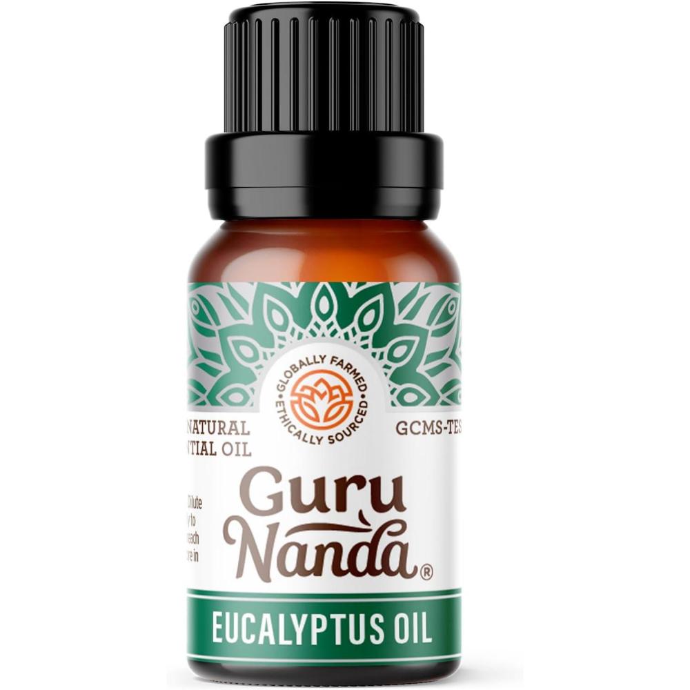 imageGuruNanda Eucalyptus Essential Oil 100 Pure Natural and Undiluted Aromatherapy Oil for Diffusers Enhances Your Breathing Space Perfect for Massages 05 Fl Oz