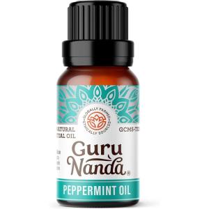 GuruNanda Eucalyptus Essential Oil -100% Pure, Natural and Undiluted Aromatherapy Oil for Diffusers – Enhances Your Breathing Space – Perfect for Massages (2X0.5 Fl Oz)(Peppermint)