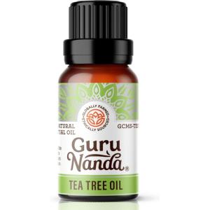 GuruNanda Peppermint Essential Oil, 100% Pure, Natural & Undiluted Aromatherapy Oil for Diffusers & DIY Recipes, Invigorating Scent Helps Support Focus and Clarity (0.5 Fl Oz)(Tea Tree)