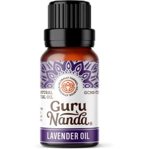 GuruNanda Tea Tree Essential Oil (0.5 Fl Oz) – 100% Pure, Natural and Undiluted Essential Oil for Diffusers – Perfect for Aromatherapy, Massages & DIY Recipes – Helps in Skin and Hair Care(Lavender)