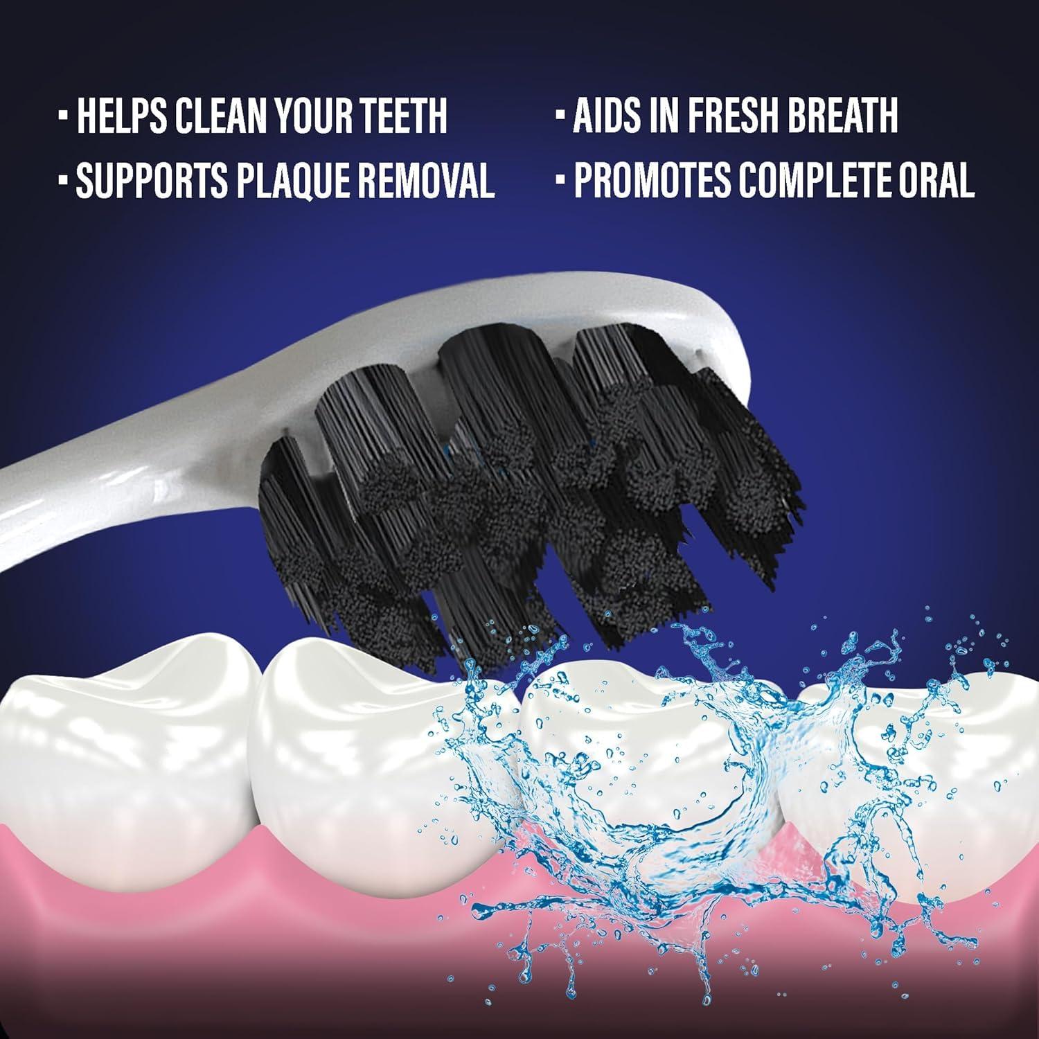 imageGuruNanda Butter on Gums Charcoal Toothbrush 8000 Softex Bristles for Sensitive Teeth ampamp Gums Aids in Teeth Whitening Extra Soft 1 CountCharcoal