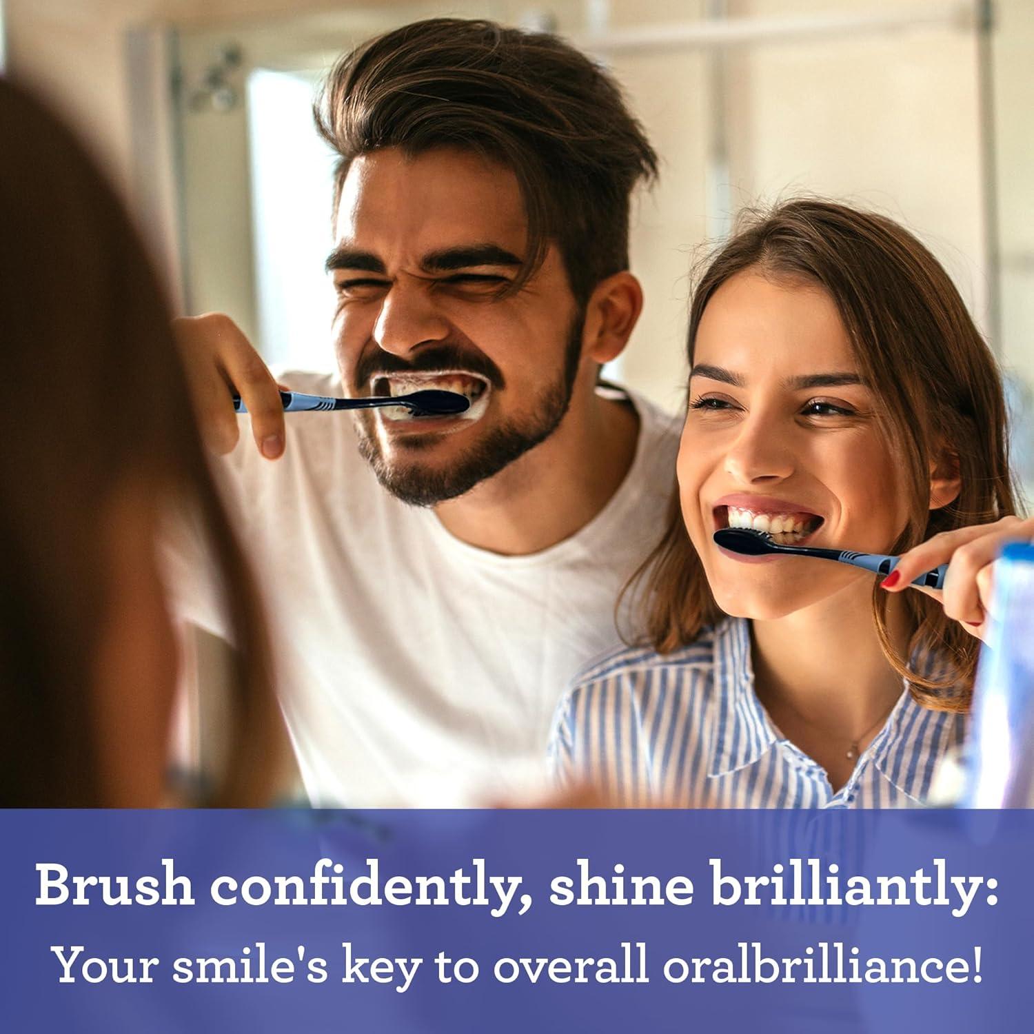 imageGuruNanda Charcoal Infused Toothbrush Soft Charcoal Bristles Helps Clean Plaque Whitens Teeth and Aids in Fresh Breath BPAFree Brush for Adults ampamp Kids 6 CountToothbrush