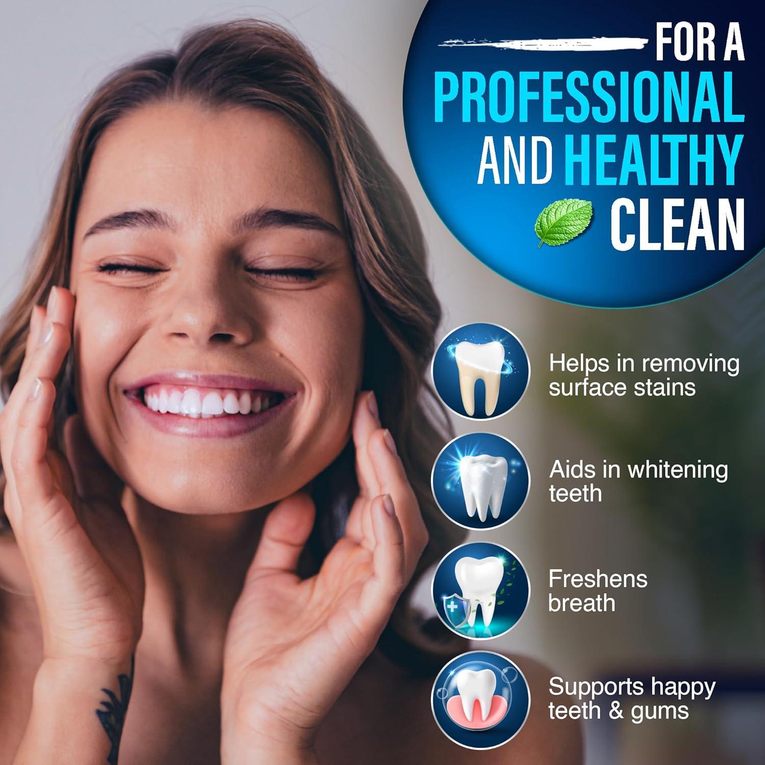 imageGuruNanda Oxyburst Teeth Whitening Mouthwash Alcohol ampamp Fluoride Free with Hydrogen Peroxide ampamp 7 Essential Oils for OnTheGo Freshness Wild Mint 2x16 fl oz