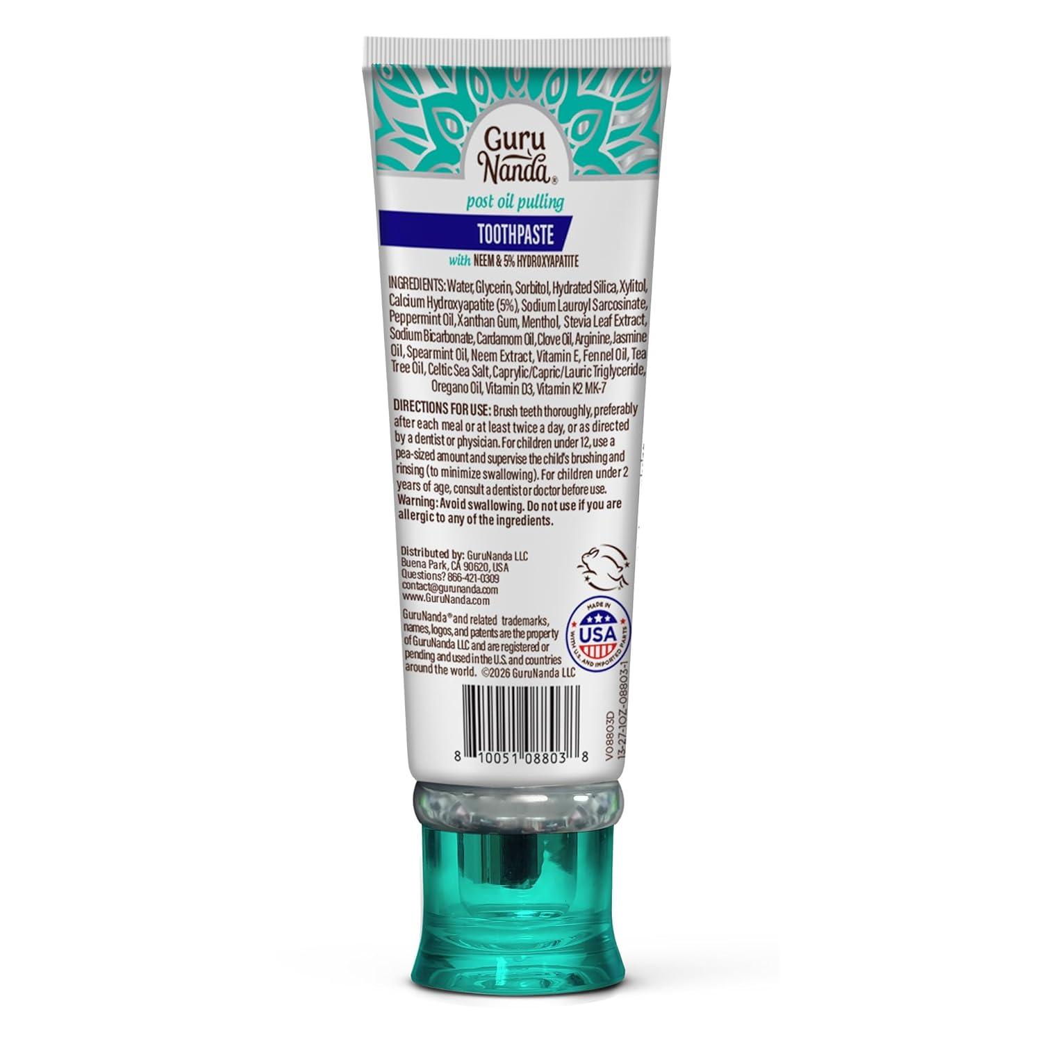 imageTravelSize FluorideFree Whitening Toothpaste with Neem ampamp Hydroxyapatite