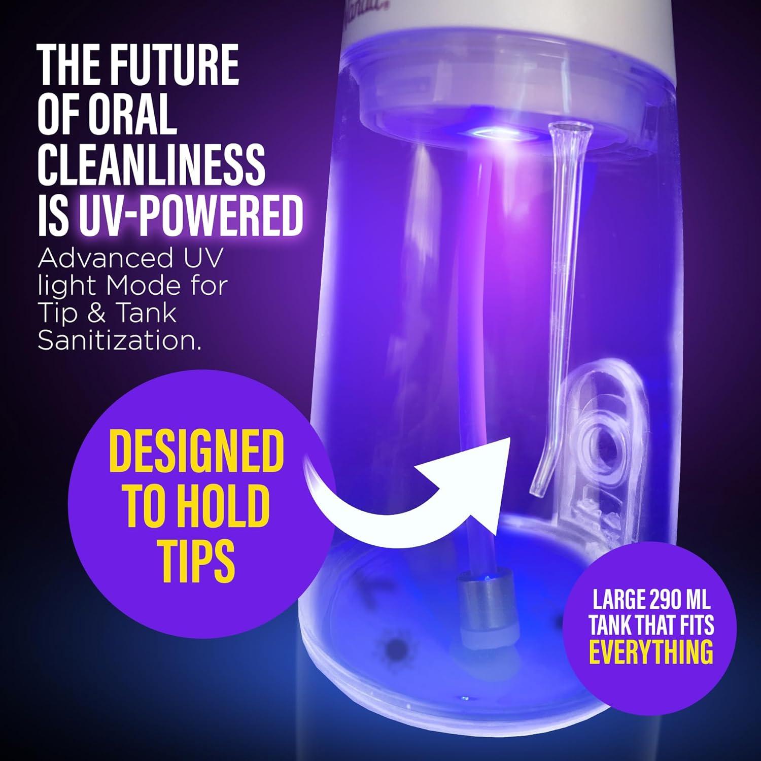 imageGuruNanda Advanced Water Flosser 20 with UV Mode ampamp Concentrated Mouthwash Duo Fresh Breath ampamp Thorough Plaque Removal for a Brighter SmileMulticolor