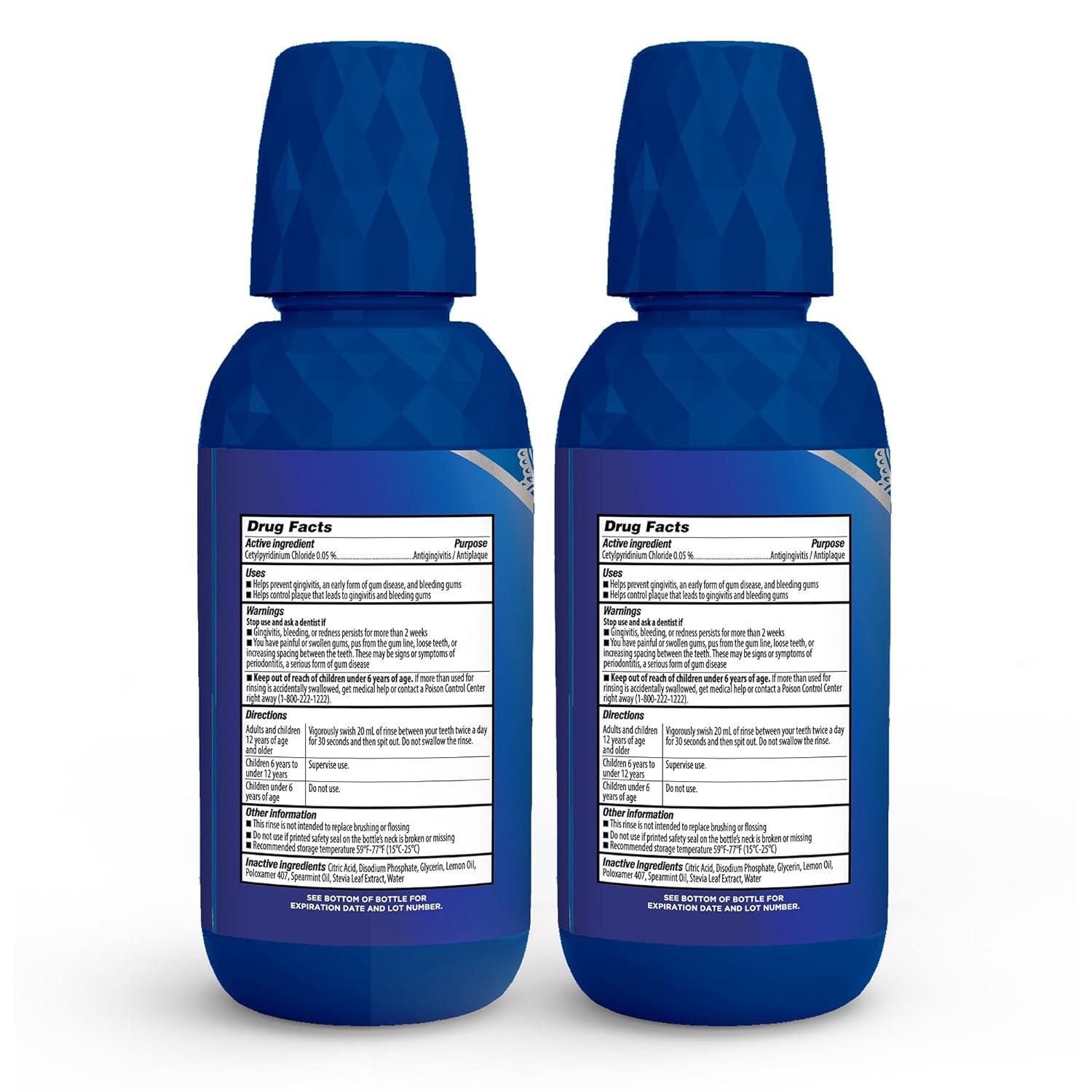 imageGuruNanda Therapeutic Formula AntiGingivitis Oral Rinse Mouthwash with 005 CPC for Healthy Gums 16 oz 2 Pack