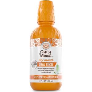 GuruNanda Dry Mouth Oral Rinse – Fluoride – Free & Alcohol – Free Mouthwash – 16 oz