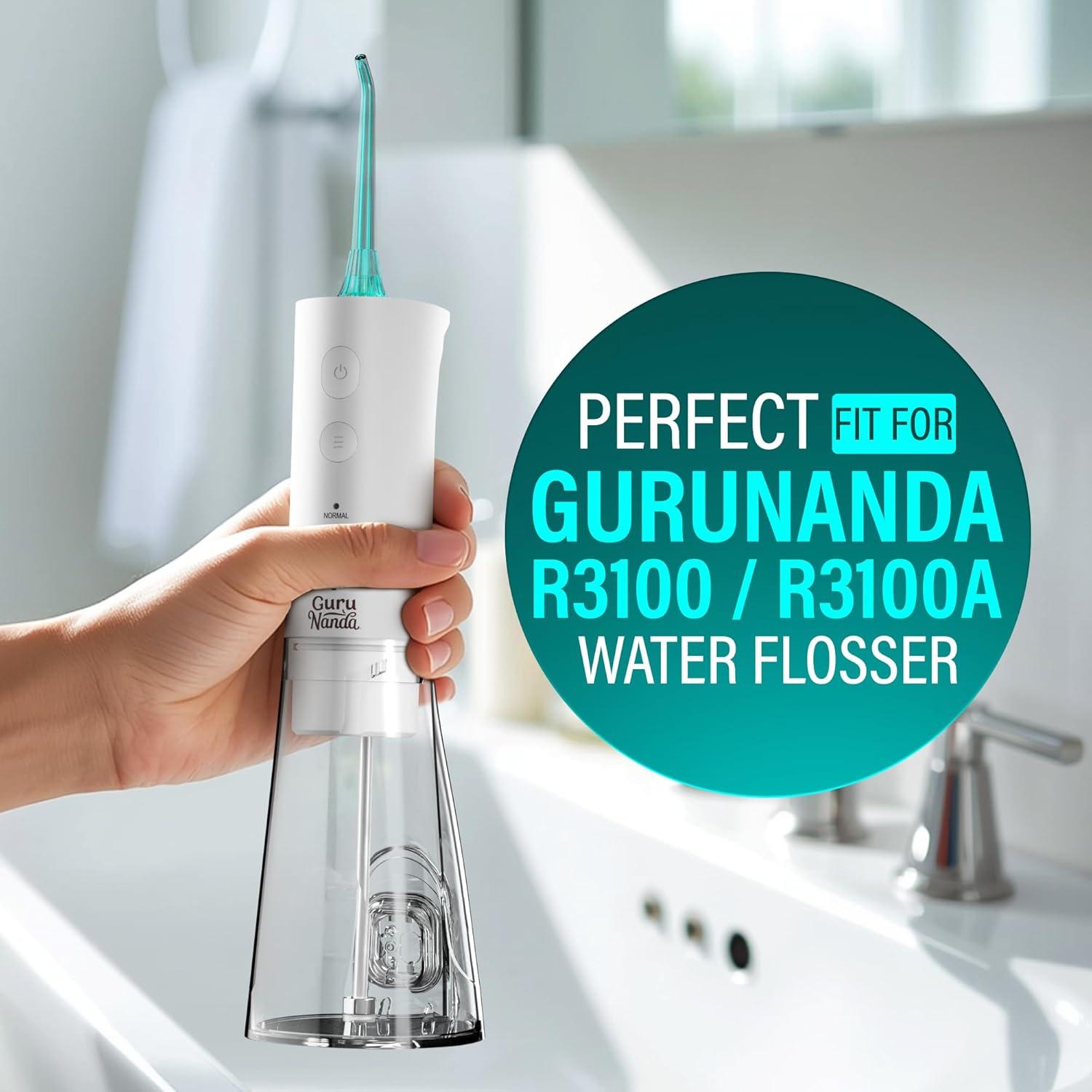 imageGuruNanda Replacement Water Flosser Tips for Model R3100R3100A 6 Count