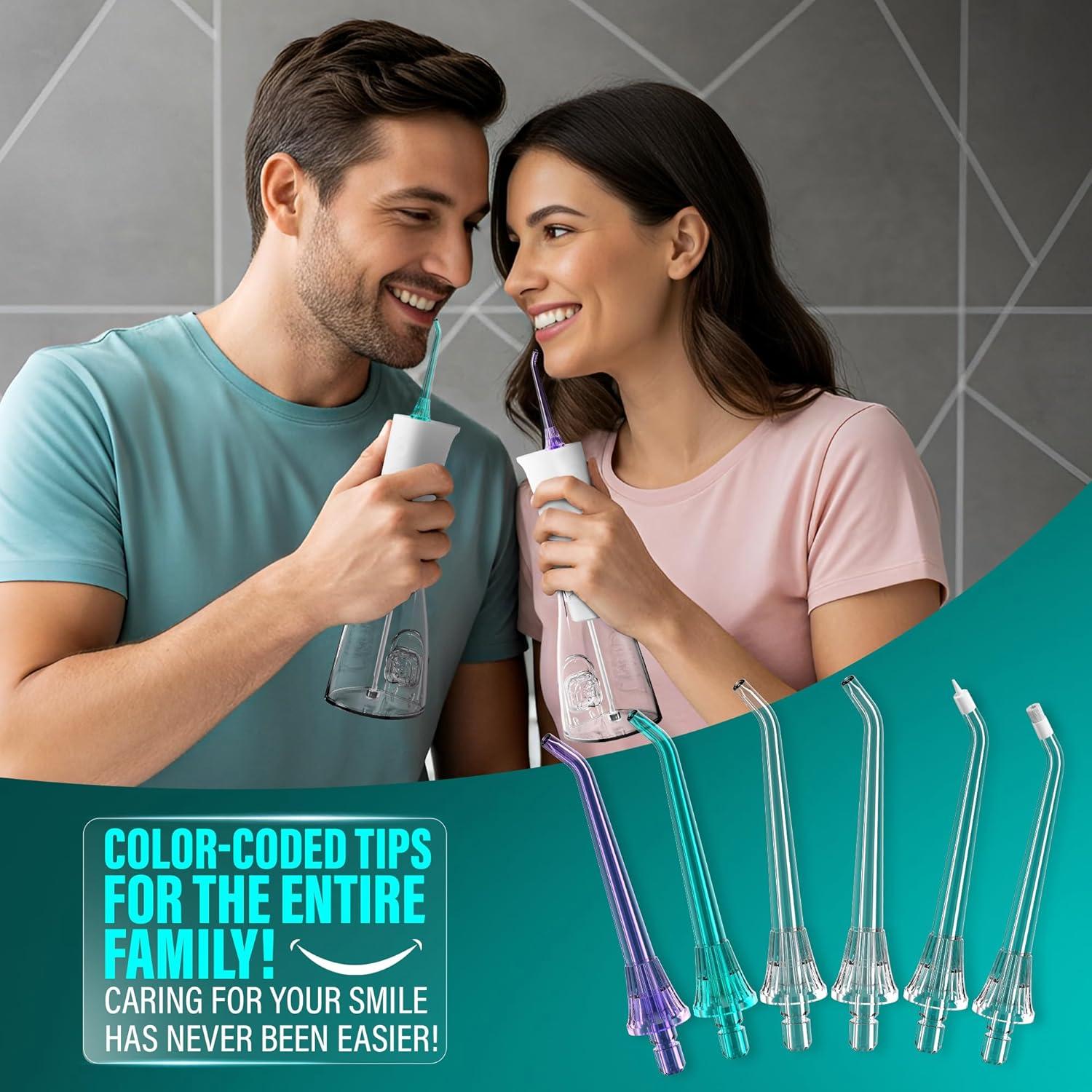 imageGuruNanda Replacement Water Flosser Tips for Model R3100R3100A 6 Count