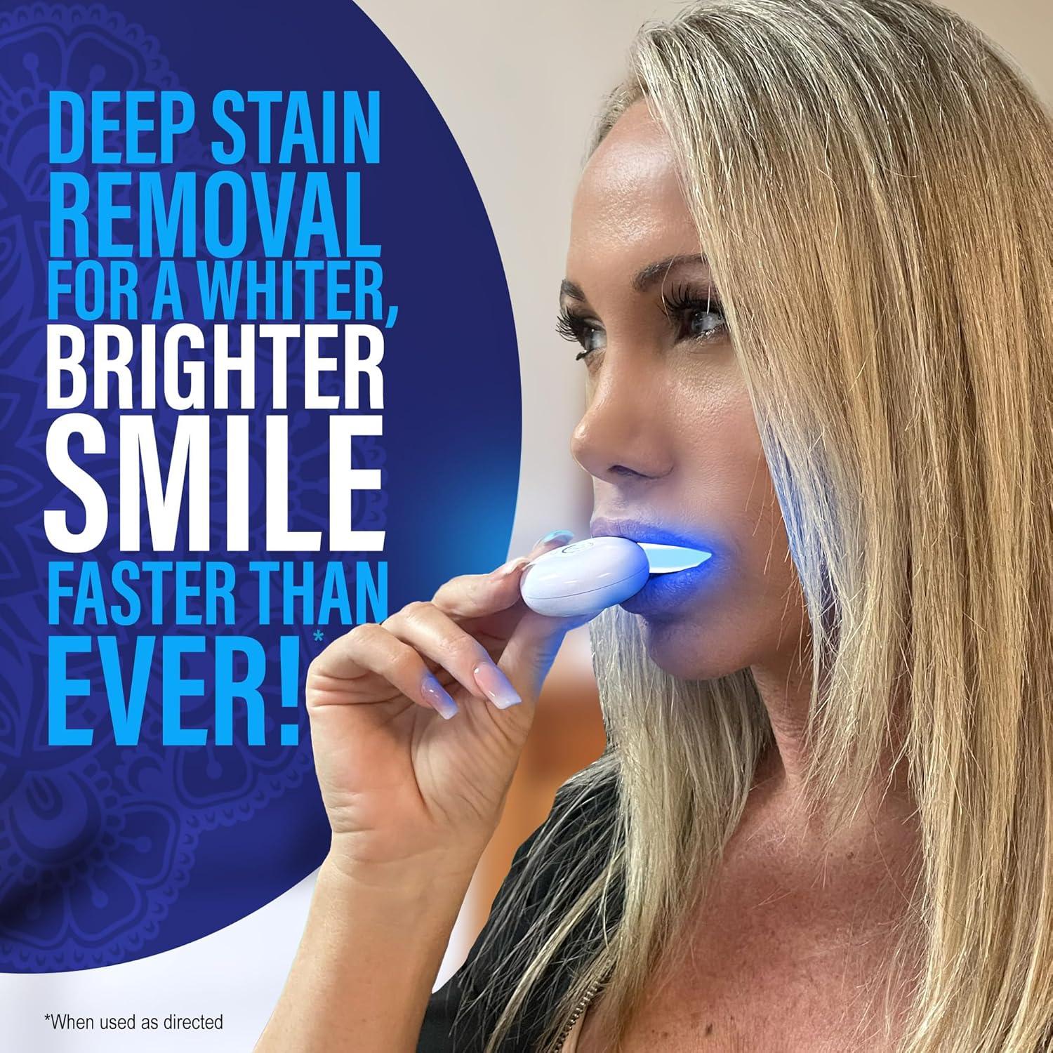 imageGuruNanda Professional Teeth Whitening Wireless Kit with LED Light amp Whitening Pen Helps Remove Surface Stains from Coffee Food Soda 40 Treatments Pack of 2013 Fl Oz Pack of 12