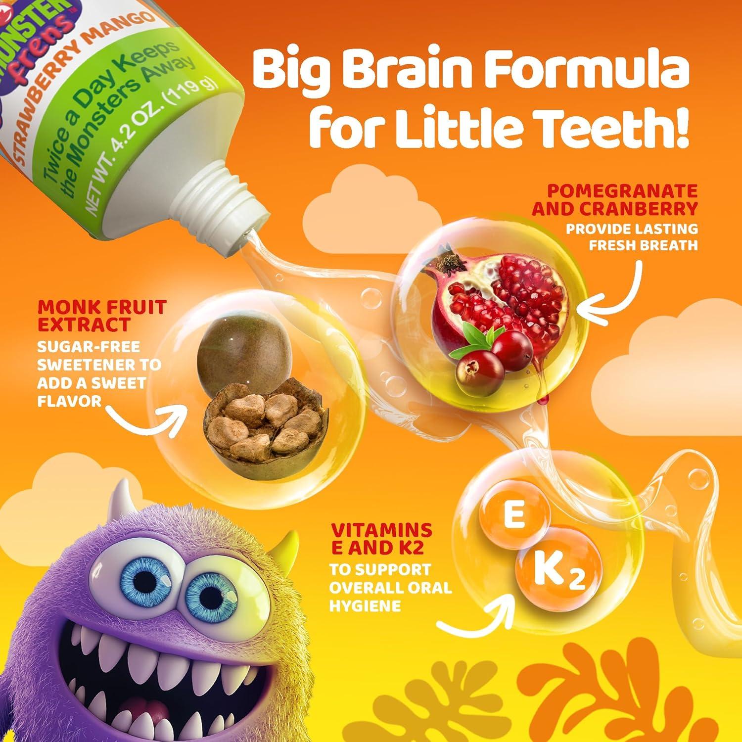 imageGuruNanda Kids Toothpaste with 2 Hydroxyapatite amp 25 Xylitol FluorideFree Strawberry Mango Flavor Safe if Swallowed Gentle amp Safe for Young Teeth amp Gums 42 oz42 Ounce Pack of 9