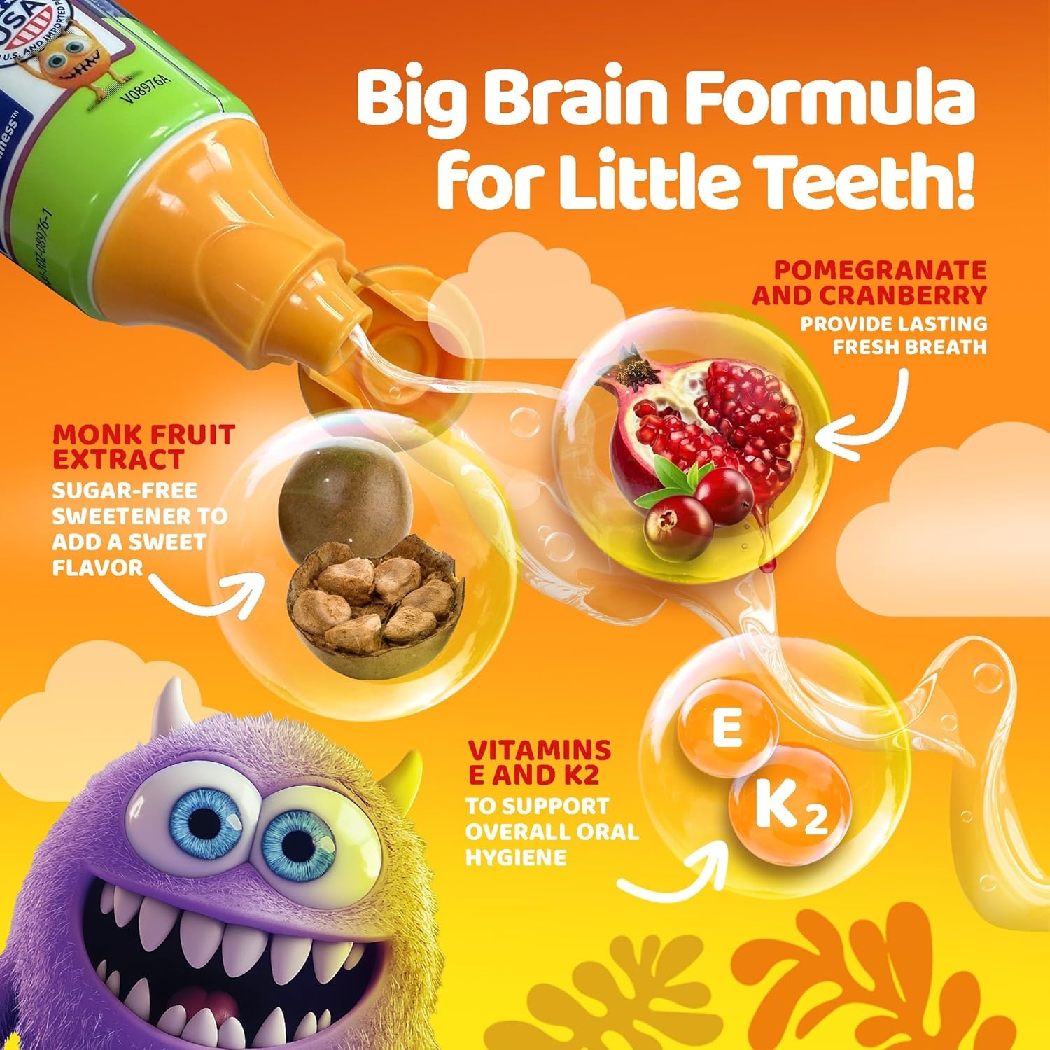 image:imageGuruNanda Kids Toothpaste with 2 Hydroxyapatite amp 25 Xylitol Travel Size FluorideFree Strawberry Mango Flavor Safe if Swallowed Gentle amp Safe for Young Teeth amp Gums 098 oz098 Ounce Pack of 1