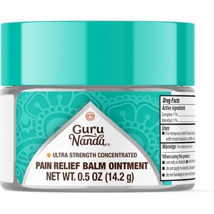 GuruNanda Pain Relief Ointment, Ultra Strength Balm for Temporary Relief of Minor Aches & Pains – 0.5 oz