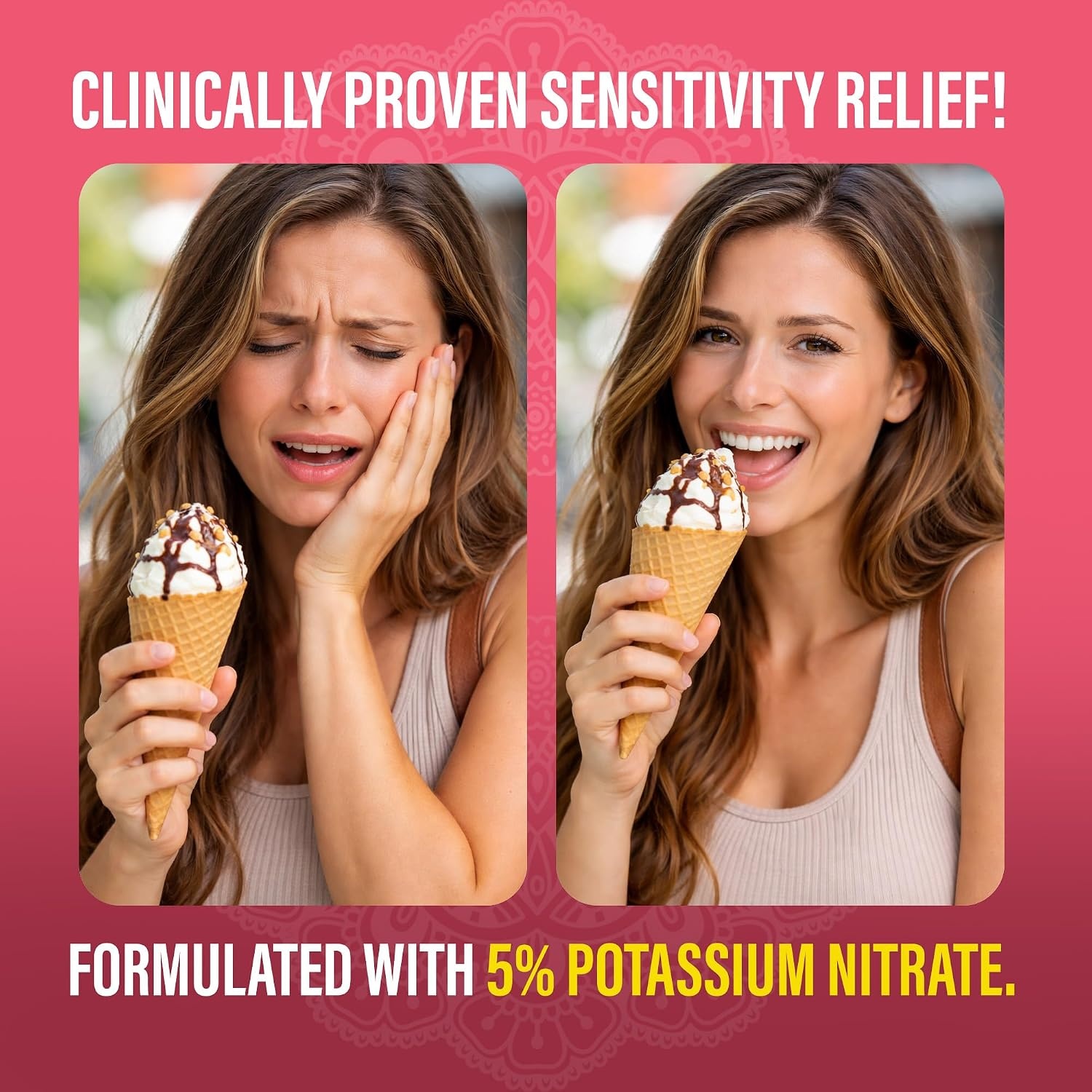 image:imageGuruNanda Sensitive Toothpaste 5 Potassium Nitrate for Tooth Sensitivity Relief with NanoHydroxyapatite Xylitol amp White Turmeric with Toothpaste Squeezer Natural Clove Mint 4 Pack42 Ounce Pack of 4